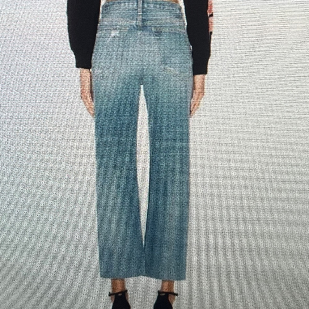 Rag & Bone High-Rise Distressed Ripped Ankle Modele Jeans in color: Shaker - Picture 3 of 16